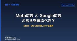 Meta広告（Instagram/Facebook）とGoogle広告の使い分け｜BtoB・BtoC別の最適解