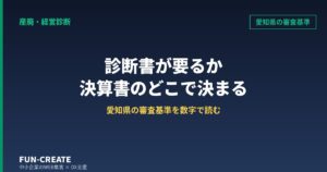 産廃許可の経営診断書は決算書のどこで決まるか｜愛知県の審査基準を数字で読む