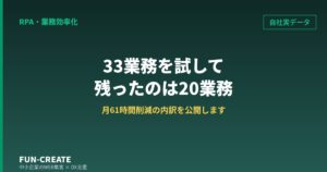 アシロボで33業務を試して20業務が残った｜RPAに向く業務の選び方を自社データで